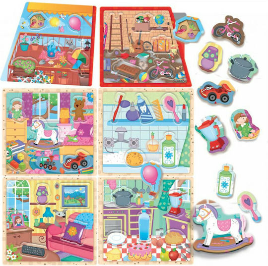Real Fun Toys Το Μικρο μου Σπιτάκι Montessori STEM Εκπαιδευτικό Παιχνίδι Γνώσεων για 2-5 Ετών