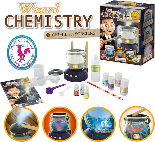 Buki Chemistry Wizard 30 Πειράματα STEM Образователна Игра Експерименти за 8+ години Години
