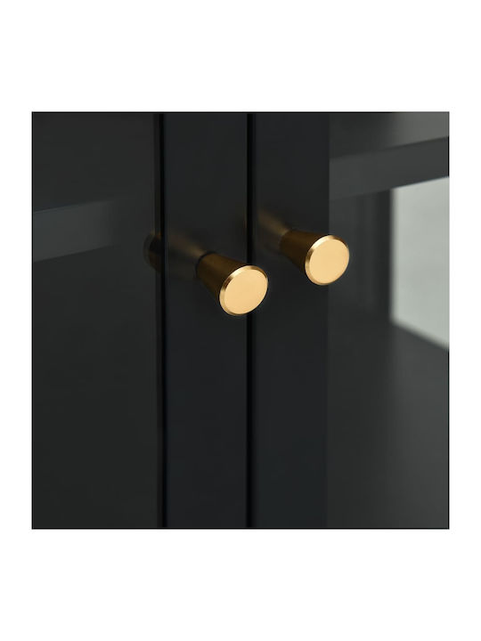 Bufet din Metal Negru 70x35x70cm