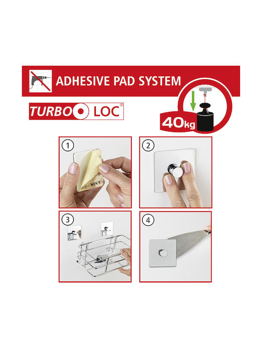 Wenko Quadro De perete Cupa ei Plastic Albă