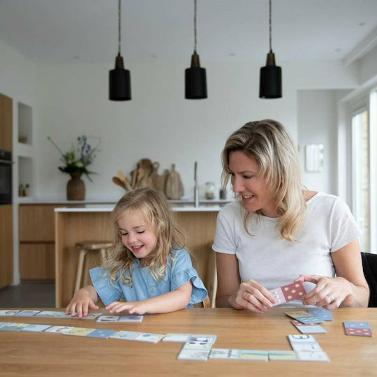 Little Dutch Domino Puzzle Zoo Εκπαιδευτικό Παιχνίδι Γνώσεων από Ξύλο για 3+ Ετών