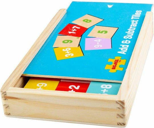Big Jigs Πρόσθεση & Αφαίρεση Joc Educațional Litere și numere din Lemn pentru 3+ ani Ani