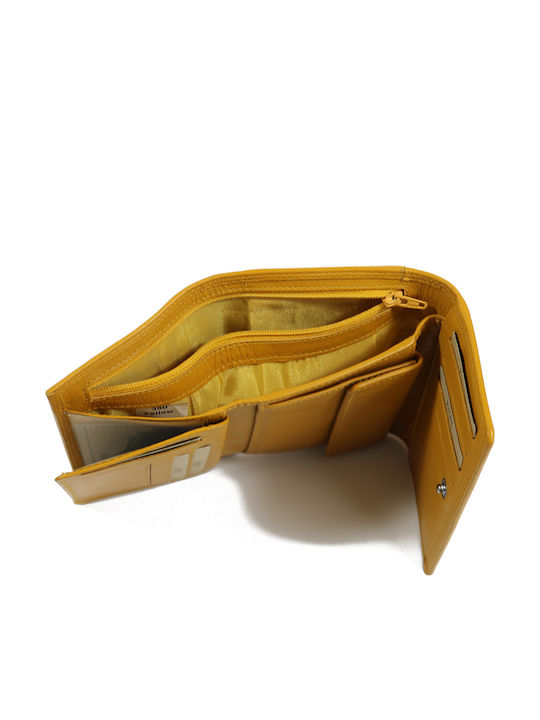 350 Small Leather Women's Wallet Classic Yellow