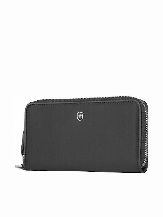 Large Leather Women's Wallet with RFID Brown