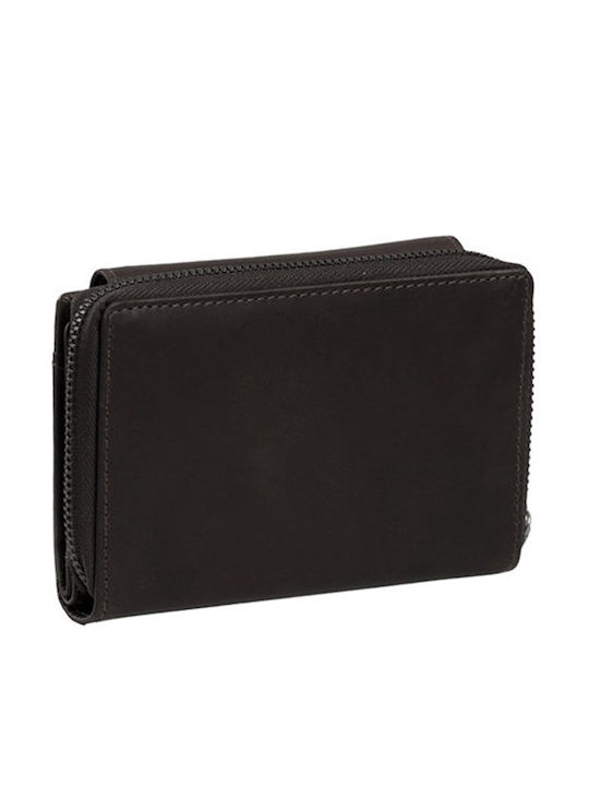 Small Leather Women's Wallet Classic Brown