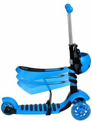 Kinderroller Klappbar 3-Rad mit Sitz für 3+ Jahre Blau