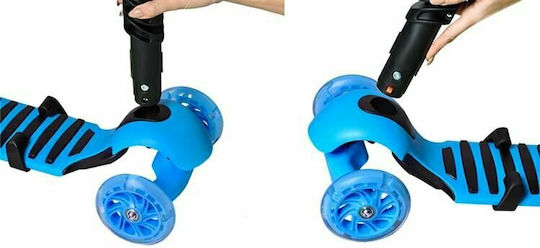 Kinderroller Klappbar 3-Rad mit Sitz für 3+ Jahre Blau