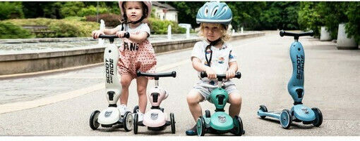 Scoot & Ride Kids Scooter Highwaykick 1 3-Wheel with Seat for 1-5 Years Forest