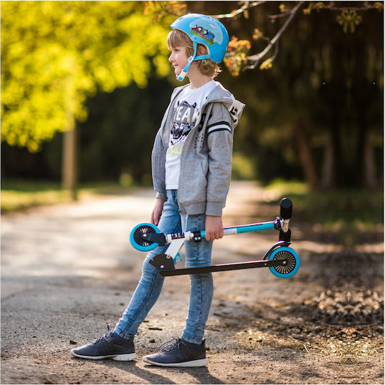 Lorelli Kids Scooter Foldable Thunderbird 2-Wheel Blue for 5+ Years