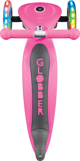 Globber Kids Scooter Foldable Primo Lights 3-Wheel for 3+ Years Pink