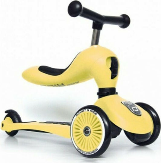 Scoot & Ride Kids Scooter Highwaykick 1 3-Wheel with Seat for 1-5 Years Yellow