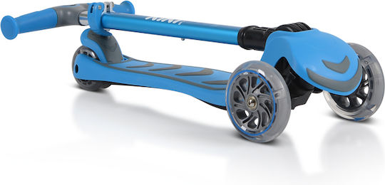 Byox Kids Scooter Foldable Kiki 3-Wheel with Seat for 3+ Years Blue