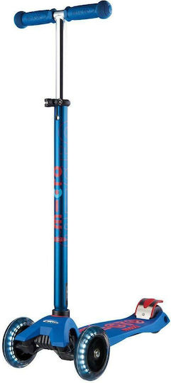 Micro Kids Scooter Maxi Deluxe Led 3-Wheel Blue for 5+ Years