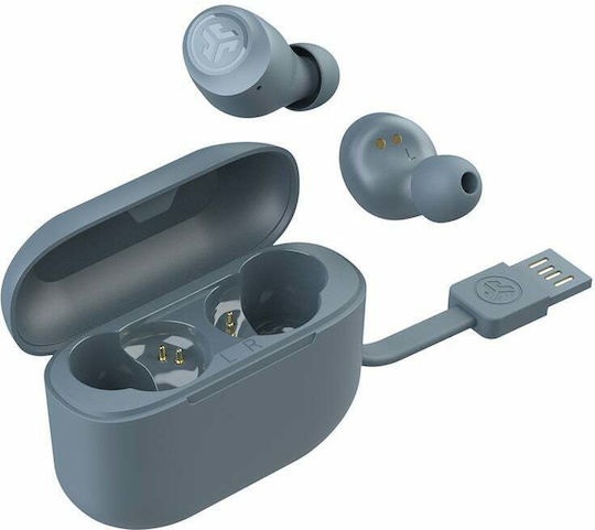 Jlab GO Air Pop In-ear Bluetooth Handsfree Ακουστικά με Αντοχή στον Ιδρώτα και Θήκη Φόρτισης Slate