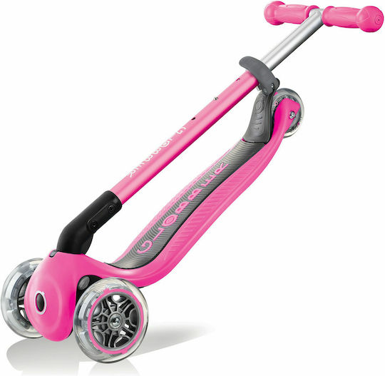 Globber Kids Scooter Foldable Primo Foldable Total 3-Wheel for 3+ Years Fuchsia