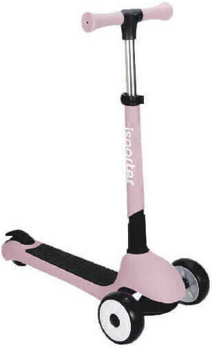Bebe Stars Kids Scooter Foldable iSporter Pro 3-Wheel for 5+ Years Pink