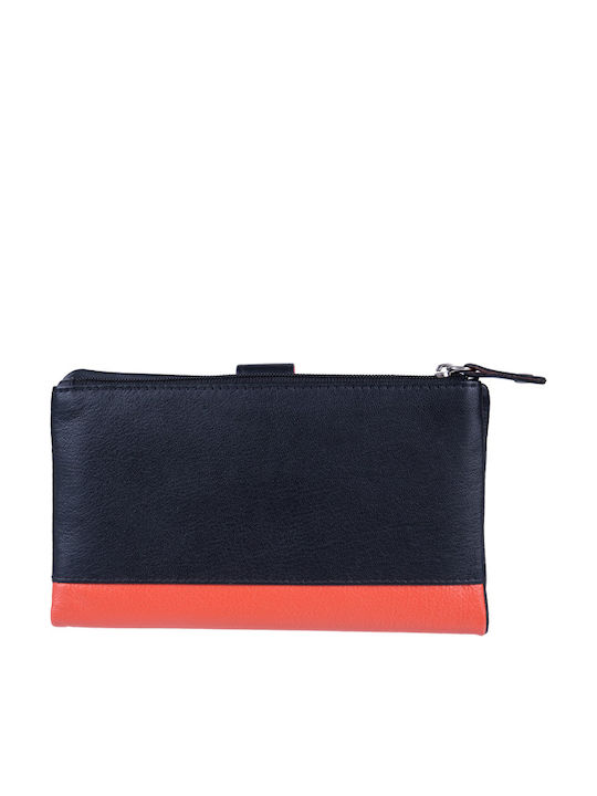 GA Large Leather Women's Wallet Orange