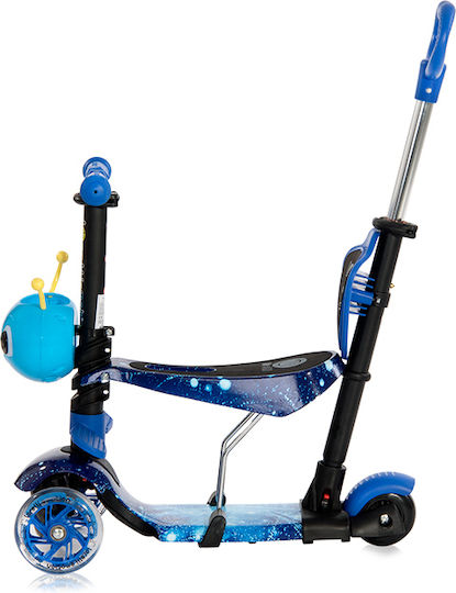 Lorelli Kids Scooter Foldable Smart Plus 2021 3-Wheel with Seat for 3+ Years Blue