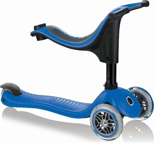 Globber Kids Scooter Go-Up Sporty 3-Wheel with Seat for 3+ Years Blue