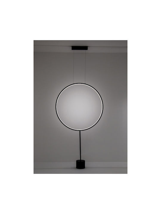 VK Lighting VK/04400/B/W Pendant Light LED with Warm White Light Black