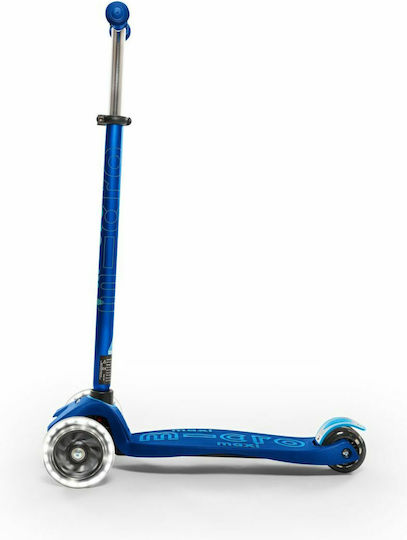 Micro Kids Scooter Maxi Deluxe Led 3-Wheel for 5+ Years Blue