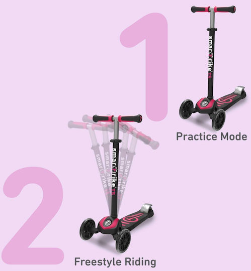 Smart Trike Παιδικό Πατίνι T5 Τρίτροχο για 3+ Ετών Ροζ