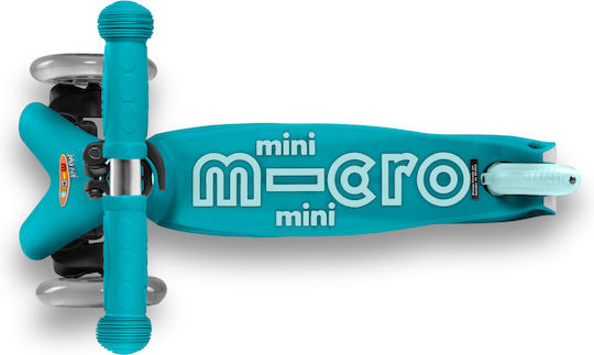 Micro Παιδικό Πατίνι Αναδιπλούμενο Mini Deluxe Τρίτροχο για 2-5 Ετών Τιρκουάζ