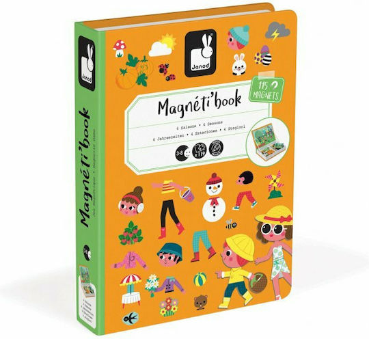 Janod Magnetic Construction Toy 4 Seasons for Children 3+ Years