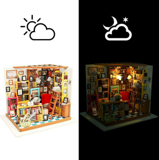 Robotime Παιχνίδι Κατασκευών Ξύλινo DIY Miniature Sam's Study για Παιδιά 16+ Ετών