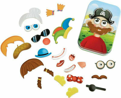 Hape Joc de construcție magnetic Early Explorer Funny Face pentru copii de 3++ ani