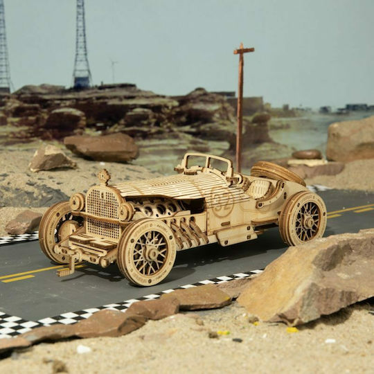 Robotime Wooden Construction Toy Grand Prix Car for Children 3++ Years