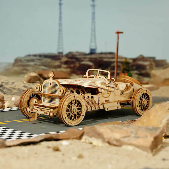 Robotime Wooden Construction Toy Grand Prix Car for Children 3++ Years