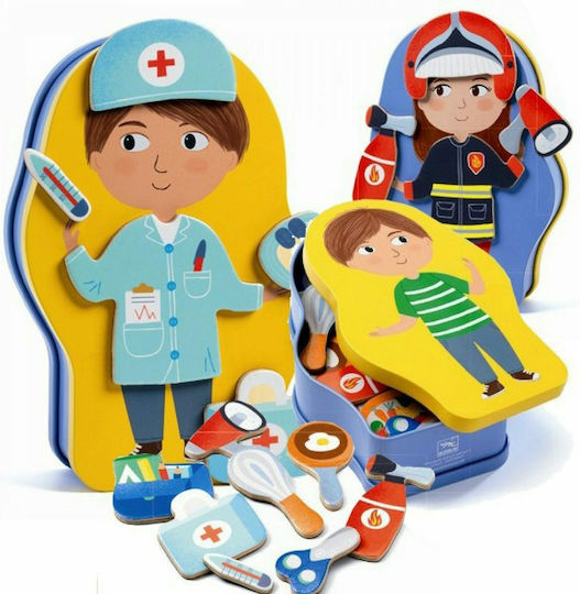 Djeco Magnetic Construction Toy Professions for Children 3+ years+ Years