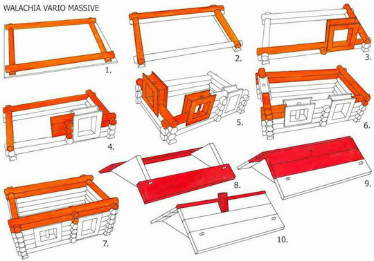 Walachia Wooden Construction Toy Vario Massive Νr.25 for Children 5+ years+ Years
