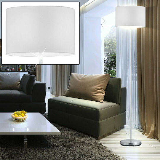 Trio Lighting Hotel Floor Lamp H160xL35cm with Socket for E27 Bulb Matte Nickel