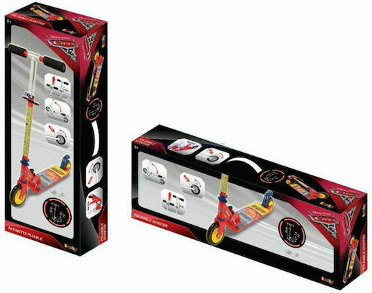 Smoby Παιδικό Πατίνι Αναδιπλούμενο Disney Cars 3 Δίτροχο Κόκκινο
