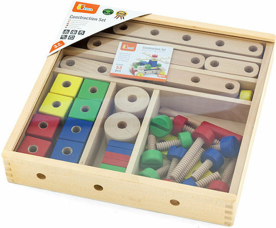 Viga Toys Wooden Construction Toy Construction Set for Children 3+ years+ Years