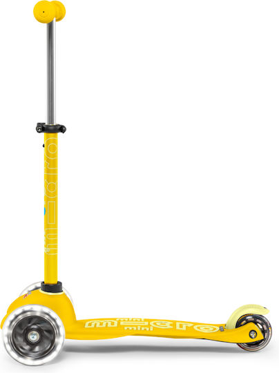 Micro Kids Scooter Mini Deluxe Led 3-Wheel for 2-5 Years Yellow