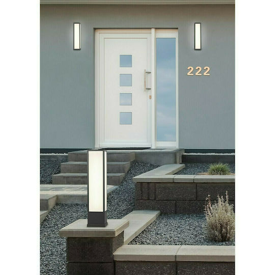 Trio Lighting Fuerte Wall-Mounted Outdoor Ceiling Light LED IP54 10.5W with Warm White Light 9x36εκ.