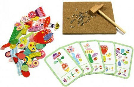 Djeco Wooden Construction Toy Garden Pegs for Children 4+ years old+ Years