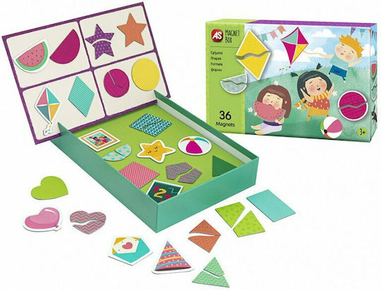 AS Μαγνητικό Παιχνίδι Κατασκευών Box Shapes για Παιδιά 3+ Ετών 1029-64035