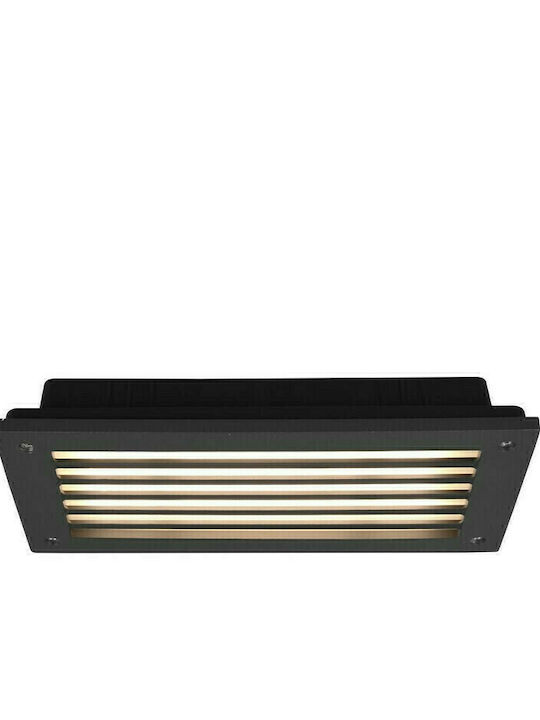 Trio Lighting Wall-Mounted Outdoor Ceiling Light LED IP44 9W with Warm White Light 24.1x4x10εκ.