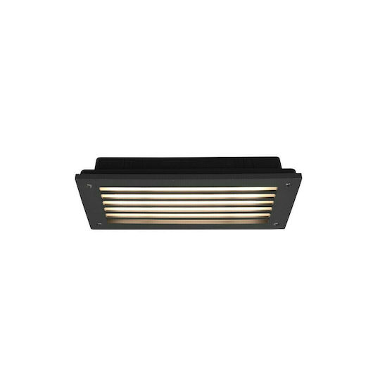 Trio Lighting Επιτοίχια Εξωτερική Πλαφονιέρα LED IP44 9W με Θερμό Λευκό Φως 24.1x4x10εκ.