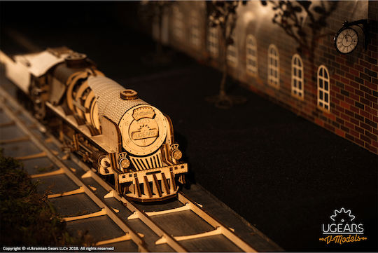 Дървена Конструктивна Игра V-Express Steam Train with Tender