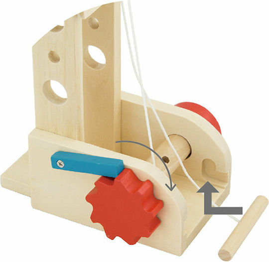 Viga Toys Παιχνίδι Κατασκευών Ξύλινo Crane για Παιδιά 3+ Ετών