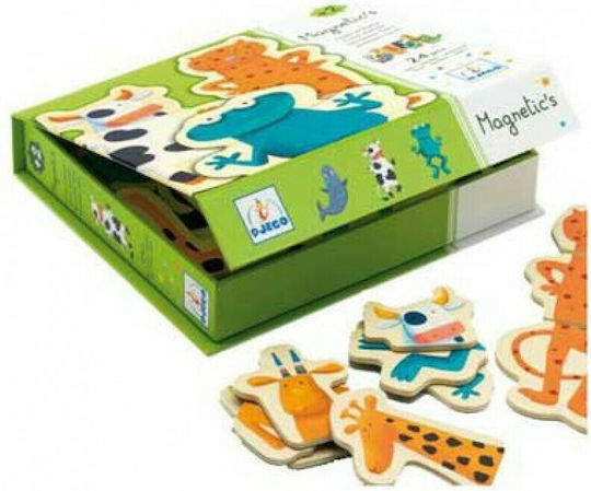 Djeco Magnetic Construction Toy Crazy Animals for Children 2+ years+ Years