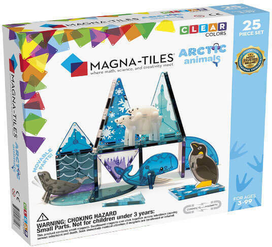 Magna-Tiles Μαγνητικό Παιχνίδι Κατασκευών Clear Colors Arctic για Παιδιά 3+ Ετών