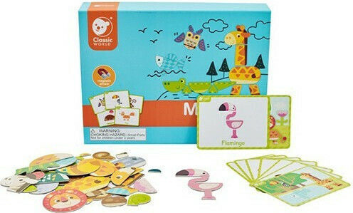 Classic World Magnetic Construction Toy Animals of the Forest for Children Aged 3+