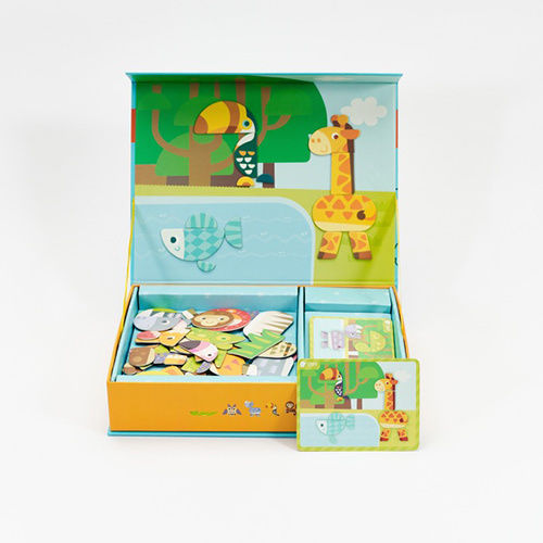 Classic World Magnetic Construction Toy Animals of the Forest for Children Aged 3+