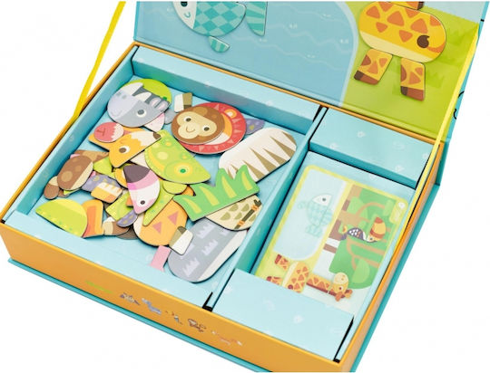 Classic World Magnetic Construction Toy Animals of the Forest for Children Aged 3+